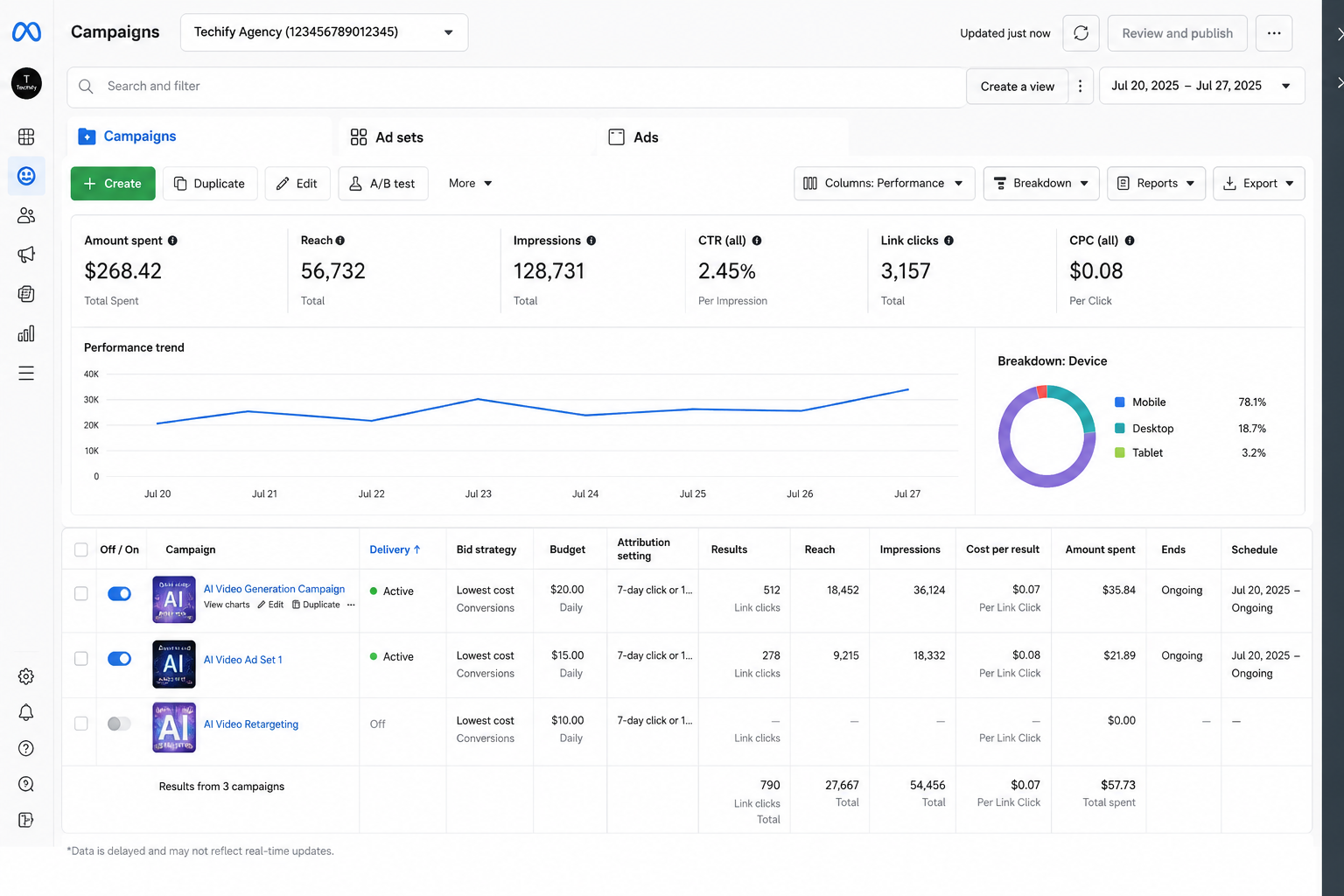 Ads Manager Screenshot